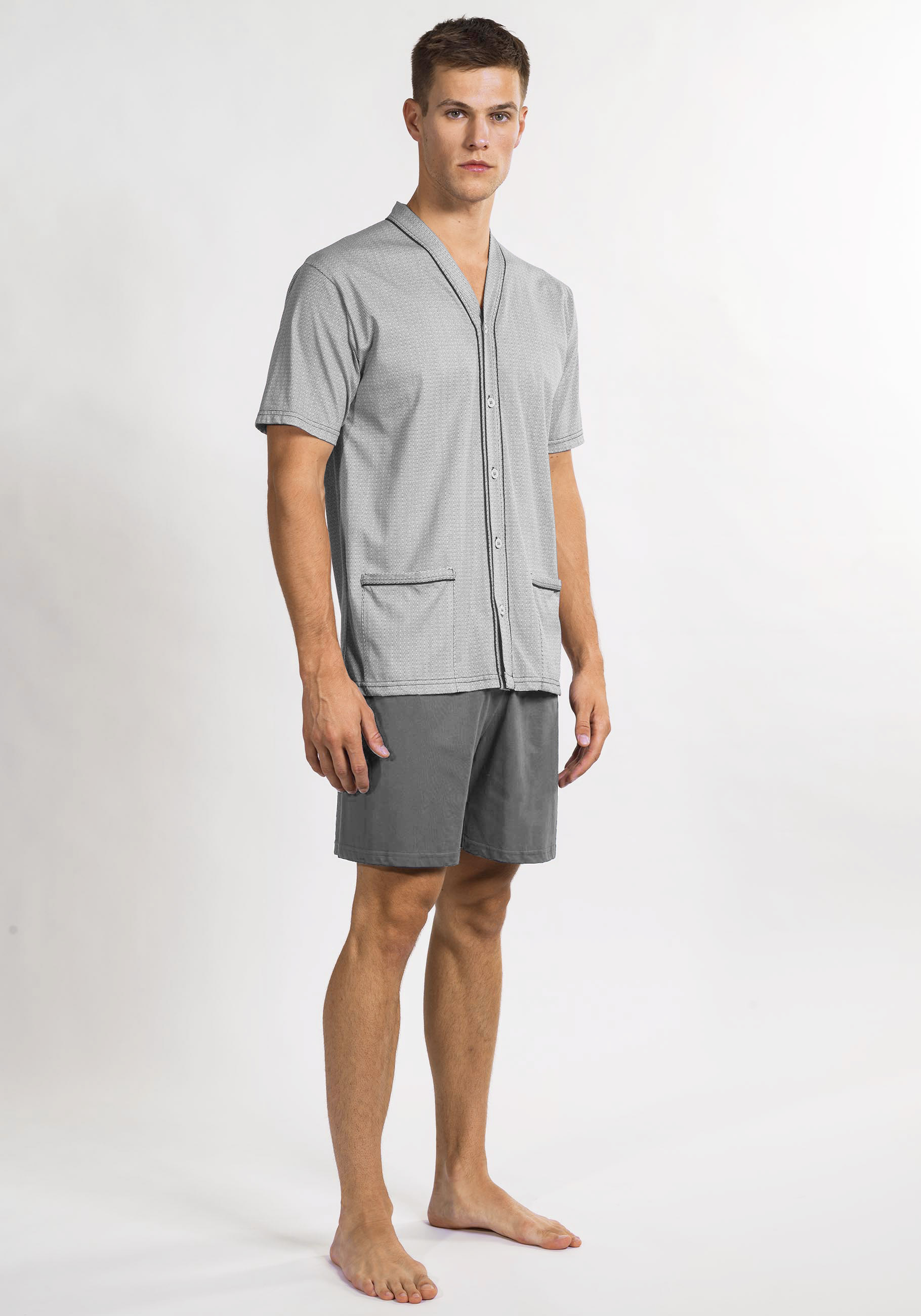 BipBip Uomo cardigan corto in fresco cotone