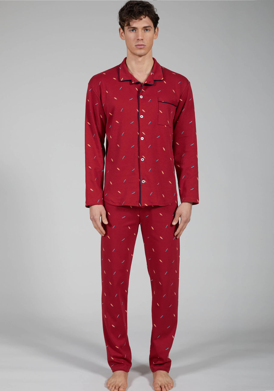 BipBip UOMO CARDIGAN CON COLLO ORLATO IN PUNTO MILANO JACQUARD