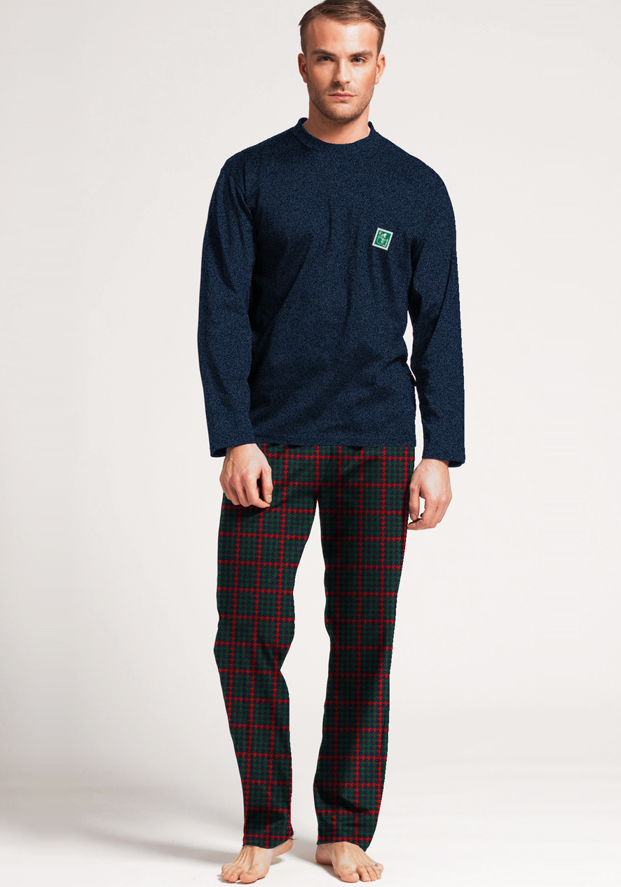 BipBip Pigiama Uomo con girocollo bordato