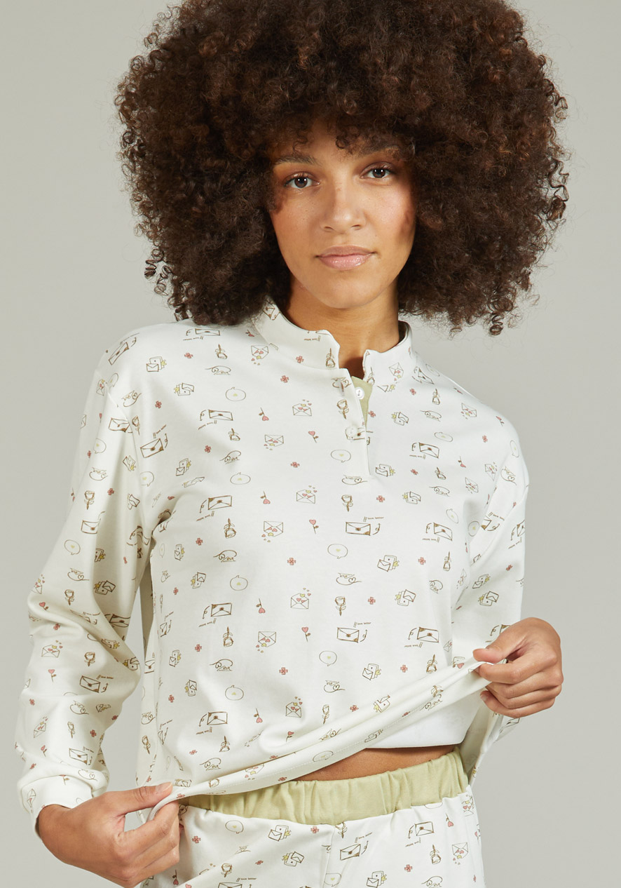 BipBip Pigiama donna in caldo cotone