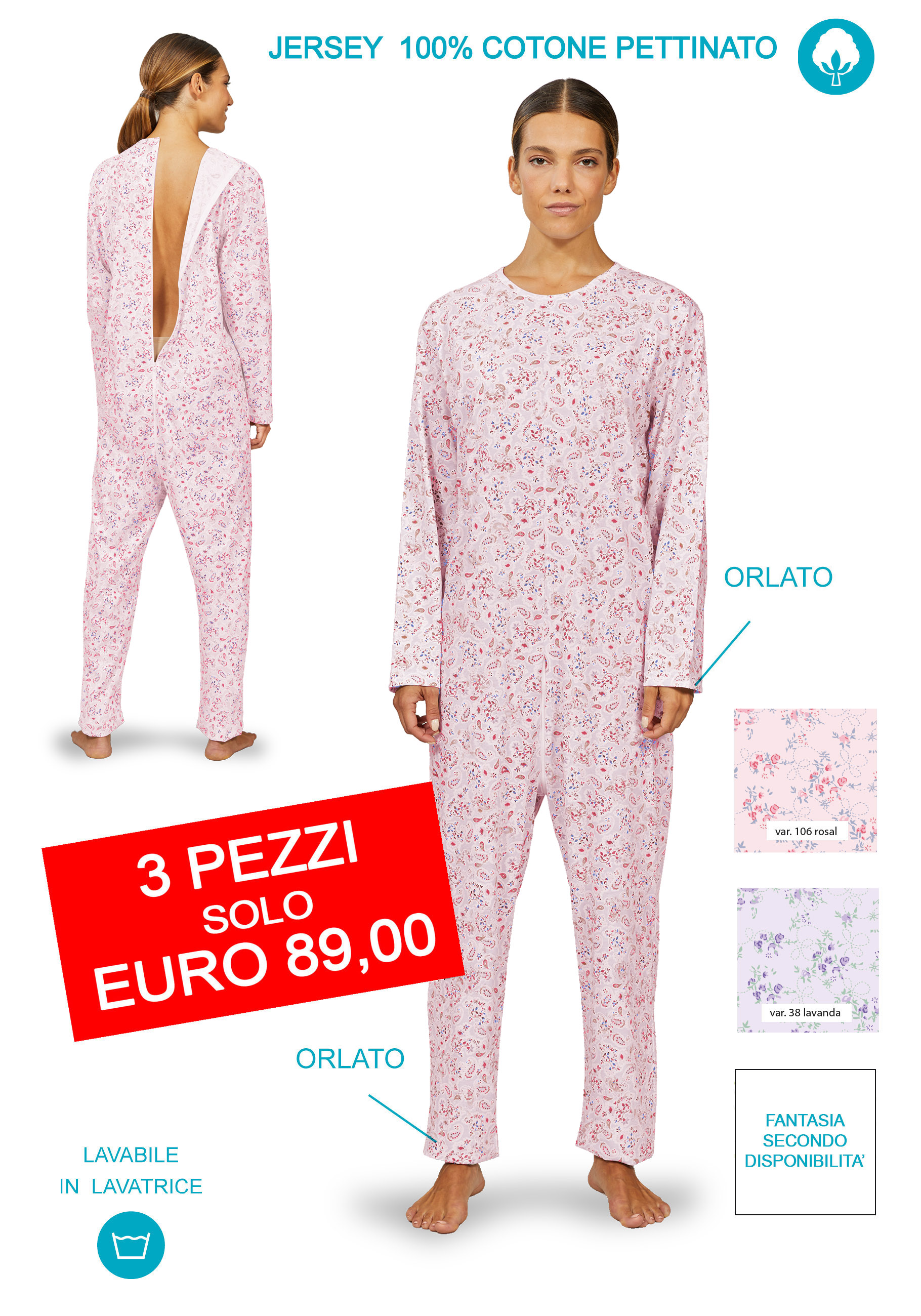 BipBip Tutone sanitario unisex con cerniera